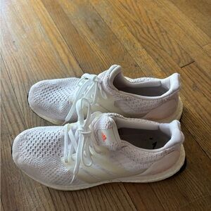 adidas Ultra Boost Knit Sneakers - Pale Pink & White